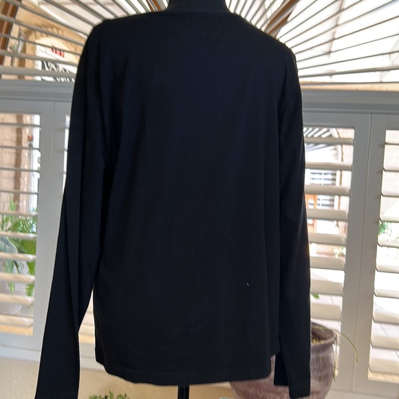 Black long sleeved tee.  Features a bright Christmas tree in front.  Size XL - Picture 3 of 3